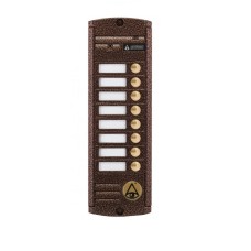 Видеопанель вызывная накладная цветная на 8 абонентов Activision AVP-458 (PAL, медь)