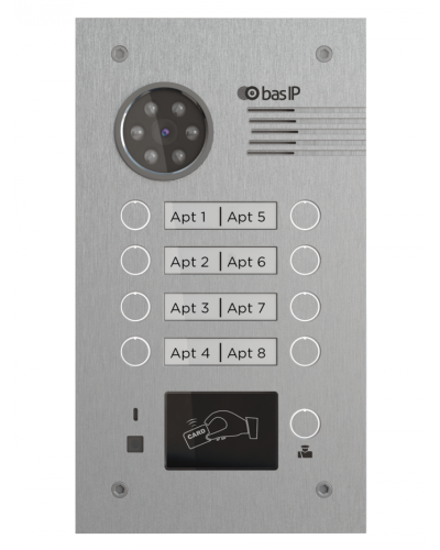 Вызывная панель BAS-IP BA-08MD SILVER в Мурманске Вызывные видеопанели малоабонентные Pintop.ru