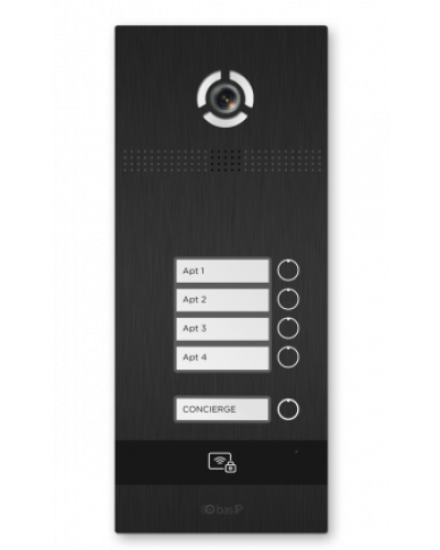 Вызывная панель BAS-IP BI-04FBI BLACK в Мурманске Вызывные видеопанели малоабонентные Pintop.ru