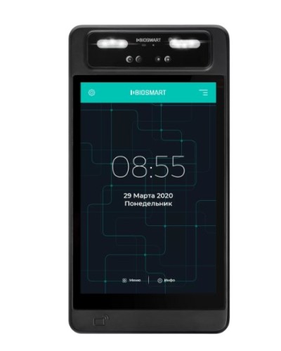 Терминал для биометрической идентификации по геометрии лица BioSmart QUASAR-MFR в Мурманске Контроллеры Pintop.ru