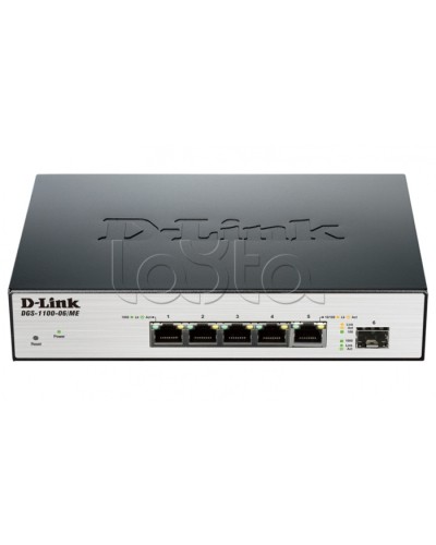 Коммутатор 6-портовый D-Link DGS-1100-06/ME/A1B в Мурманске Коммутаторы Pintop.ru