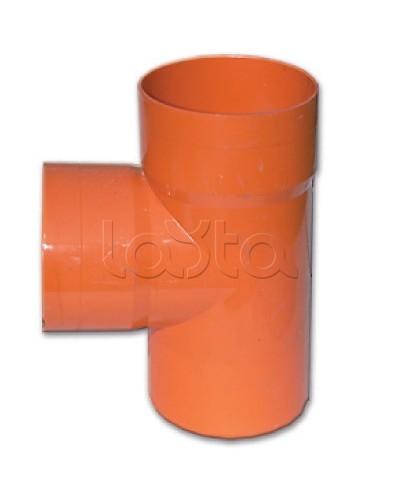 Тройник для двустенных труб 90 градусов D=110мм DKC 020110 в Мурманске Повороты, муфты, тройники Pintop.ru