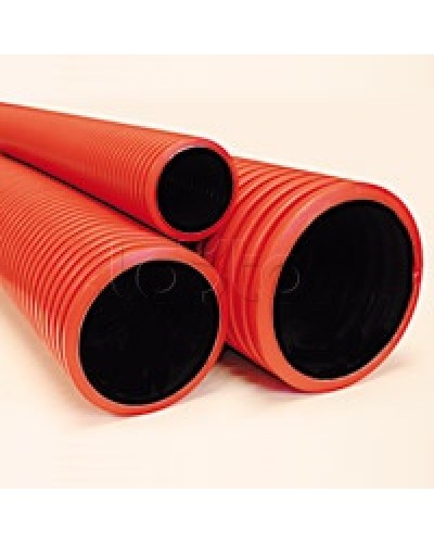 Труба гибкая двустенная 75 мм с протяжкой красная DKC 121975100 в Мурманске Труба гофрированная Pintop.ru