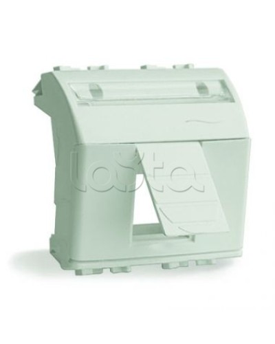 Адаптер для информационных разъемов R&M, белый, 2 мод. DKC 76612B в Мурманске Аксессуары для стоек и шкафов Pintop.ru