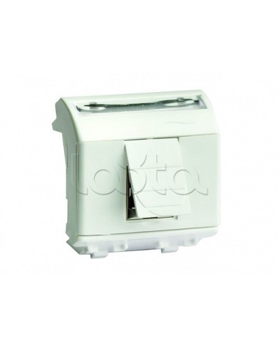 Ком.роз. RJ45 кат.6A, 8P8C, Brava, белая, 2мод DKC 76679B в Мурманске Аксессуары для стоек и шкафов Pintop.ru