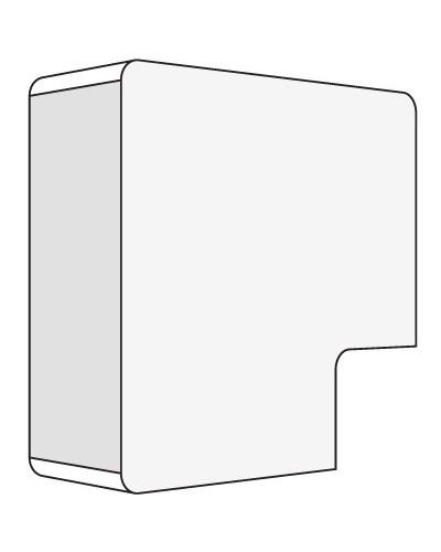 Угол плоский 40x17 белый DKC 00425R в Мурманске Аксессуары для кабель-канала Pintop.ru