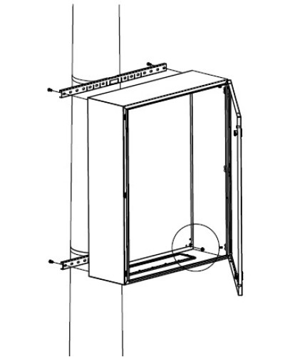 Комплект крепления шкафов DKC R5FB500 в Мурманске Полки для шкафов и стоек Pintop.ru