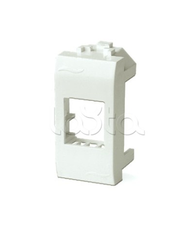 Адаптер для информационных разъемов Keystone, 1мод, белый ДКС 76607B в Мурманске Распределительные коробки Pintop.ru