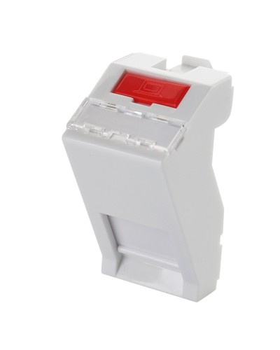 Адаптер 45 × 22,5 мм для 1 модуля Keystone, наклонный, белый Eurolan (16B-45-05WT) в Мурманске Модули Keystone Pintop.ru