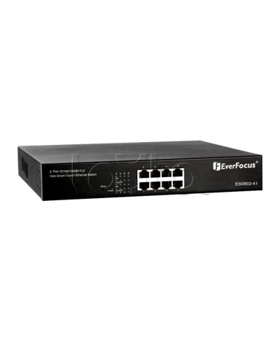 Коммутатор PoE 8-портовый EverFocus ES0802-41 в Мурманске Коммутаторы Pintop.ru