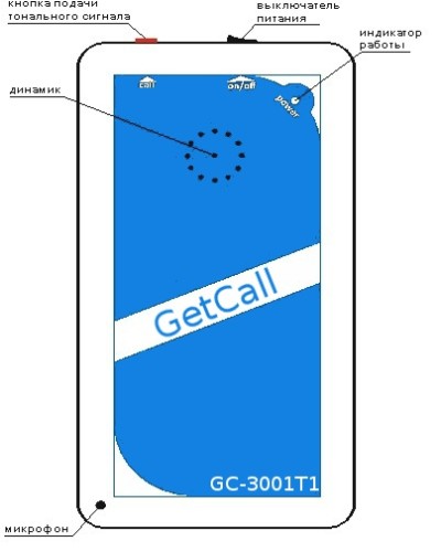 Устройство переговорное Getcall GC-3001T1 в Мурманске Переговорные устройства Pintop.ru