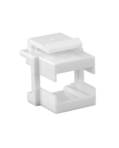 Вставка формата Keystone Jack, для проходного адаптера SC или dLC Hyperline (KJ1-SC/DLC-WH) в Мурманске Модули Keystone Pintop.ru