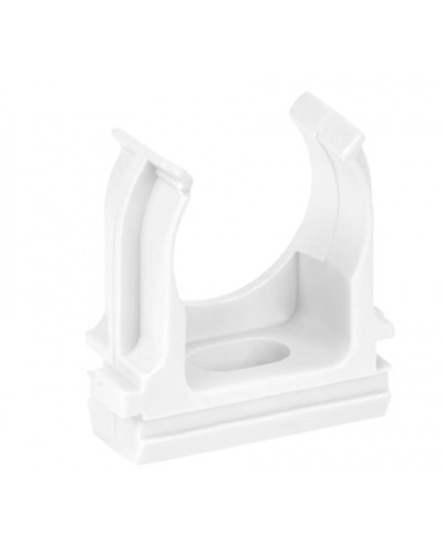 ELASTA Держатель с защелкой CF25 белый IEK (ET-TA00D-CF-025-K01-010) в Мурманске Держатели, клипсы, скобы Pintop.ru
