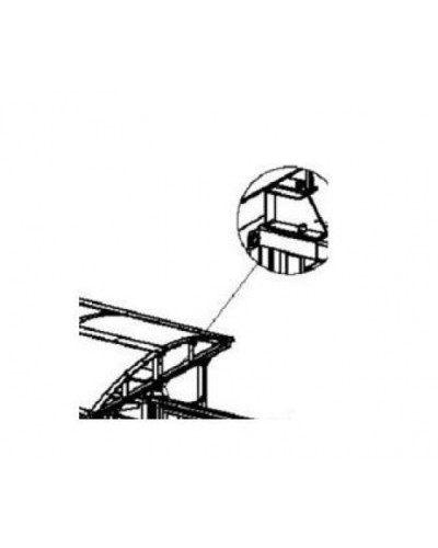 Кронштейн для стыковки турникета PERCo-RF01 0-09 в Мурманске Дополнительное оборудование для СКУД Pintop.ru