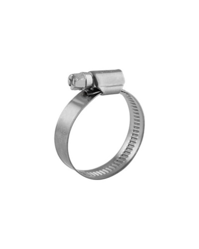 Хомут червячный 25-40/12-0,8мм, нержавеющая сталь W2, (50 шт/уп) REXANT 07-0725-12 в Мурманске Стяжки-хомуты Pintop.ru