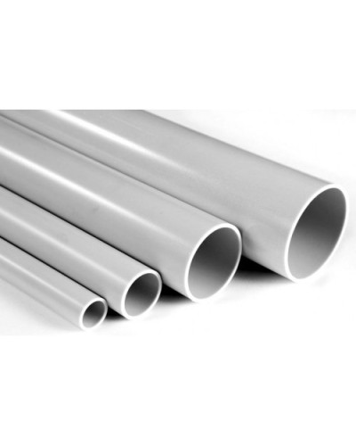 Труба гладкая ПВХ жесткая сверхтяжелая диам 20, цвет серый (3м) Экопласт 32020 в Мурманске Гладкая труба Pintop.ru