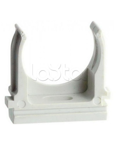 Держатель (клипса) для гофрированной или жесткой гладкой трубы D16 мм Экопласт 41716 в Мурманске Держатели, клипсы, скобы Pintop.ru