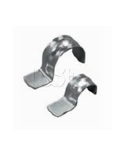 Скоба оцинкованная однолапковая без монтажного отверстия, для трубы D50мм (1уп = 50шт) Экопласт (43751) в Мурманске Держатели, клипсы, скобы Pintop.ru