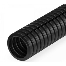 Труба гофрированная ПП лёгкая 350 Н безгалогенная (HF) разрезная черная д16 (25м/уп) Промрукав (PR02.0244)
